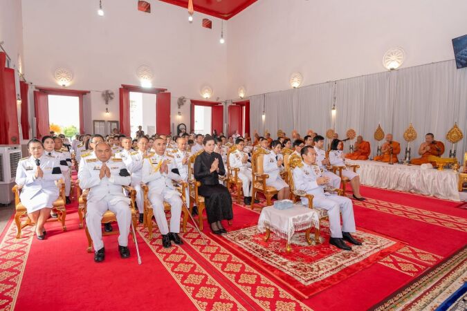 พิธีบำเพ็ญกุศลและทำบุญตักบาตร เนื่องในวาระครบ ๑๐๐ วัน (สตมวาร) แห่งการสิ้นพระชนม์ ถวายเป็นพระกุศลแด่สมเด็จพระเจ้าลูกเธอ เจ้าฟ